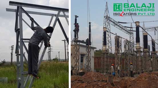 Erection of Isolators